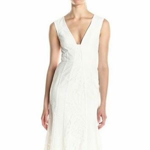 BCBG MaxAzria Size 8. White Dress